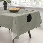 Green Organic Texture Geometric  Tablecloth Gallery Image 3
