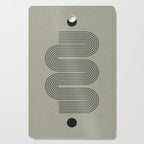 Green Organic Texture Geometric  Cutting Board Gallery Image 1