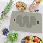 Green Organic Texture Geometric  Cutting Board Gallery Image 2