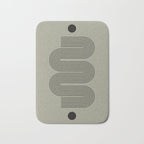 Green Organic Texture Geometric  Bath Mat Gallery Image 1