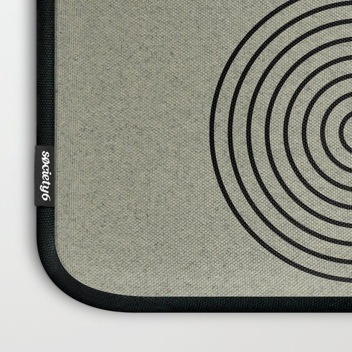 Green Organic Texture Geometric  Laptop Sleeve Gallery Image 3