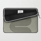 Green Organic Texture Geometric  Laptop Sleeve Gallery Image 2