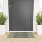 Green Organic Texture Geometric  Welcome Mat Gallery Image 3