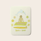 here in now surf meditate gerry lopez // retro art by surfy birdy Bath Mat Gallery Image 1