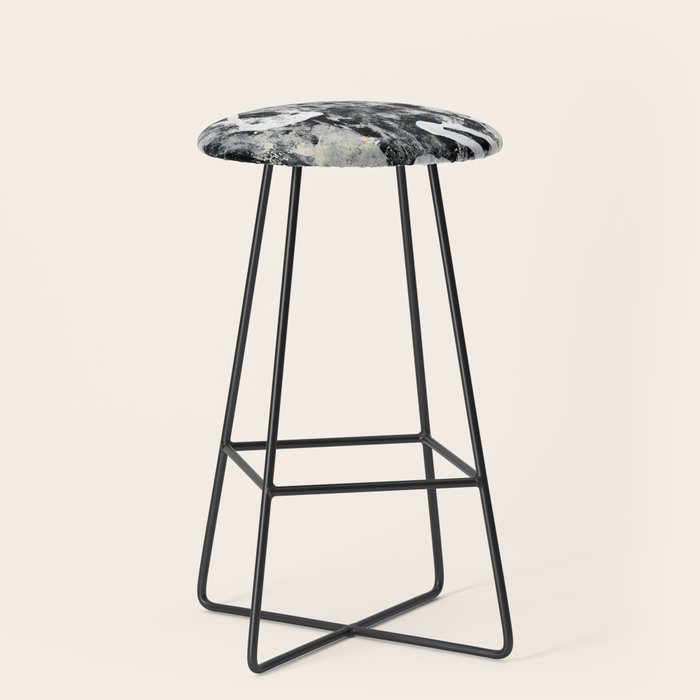 003: a vibrant abstract design in black and white by Alyssa Hamilton Art  Stool Gallery Image 1