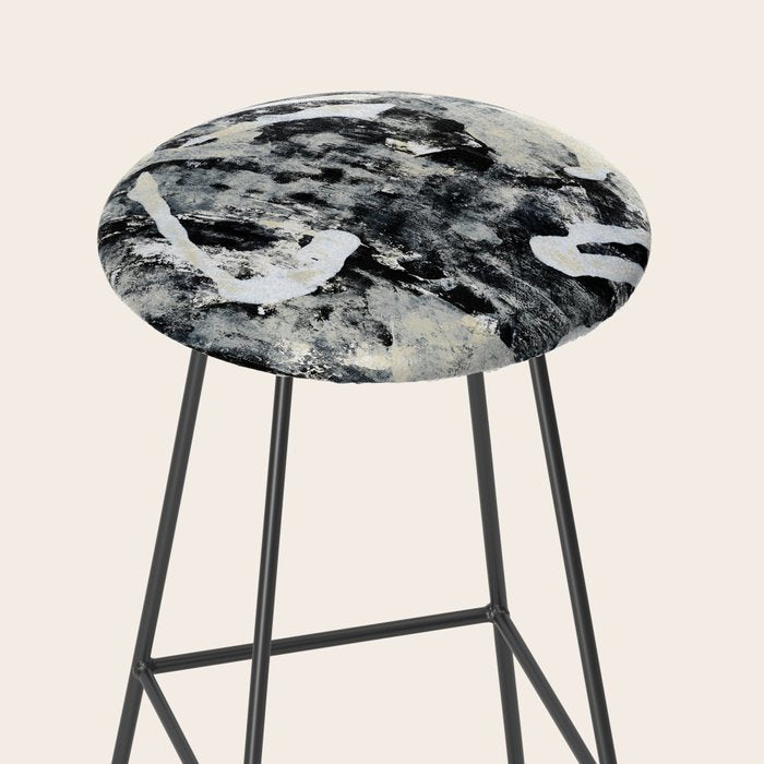 003: a vibrant abstract design in black and white by Alyssa Hamilton Art  Stool Gallery Image 2