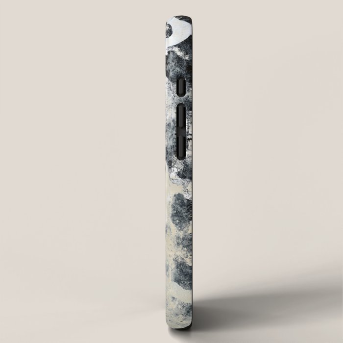 003: a vibrant abstract design in black and white by Alyssa Hamilton Art  iPhone Case Gallery Image 2