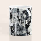 003: a vibrant abstract design in black and white by Alyssa Hamilton Art  Coffee Mug Gallery Image 4