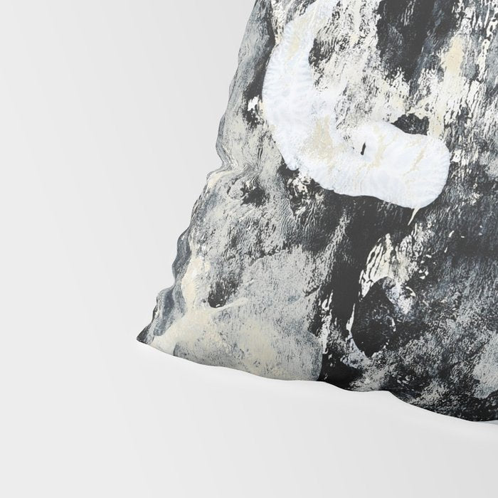 003: a vibrant abstract design in black and white by Alyssa Hamilton Art  Pillow Sham Gallery Image 4