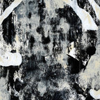 003: a vibrant abstract design in black and white by Alyssa Hamilton Art  Coffee Mug Gallery Image 2