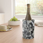 003: a vibrant abstract design in black and white by Alyssa Hamilton Art  Wine Chiller Gallery Image 4