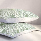 Green Op Art Vibes Pillow Sham Gallery Image 3