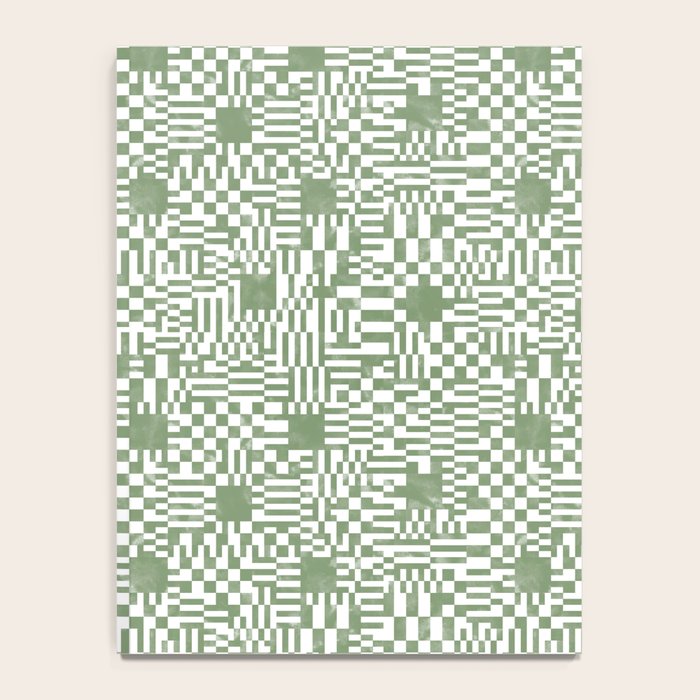 Green Op Art Vibes Notebook Gallery Image 4