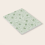 Green Op Art Vibes Notebook Gallery Image 3
