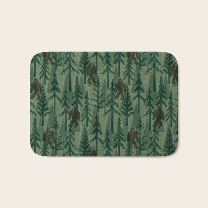 Subtle Sasquatch - Forest  Bath Mat Gallery Image 1