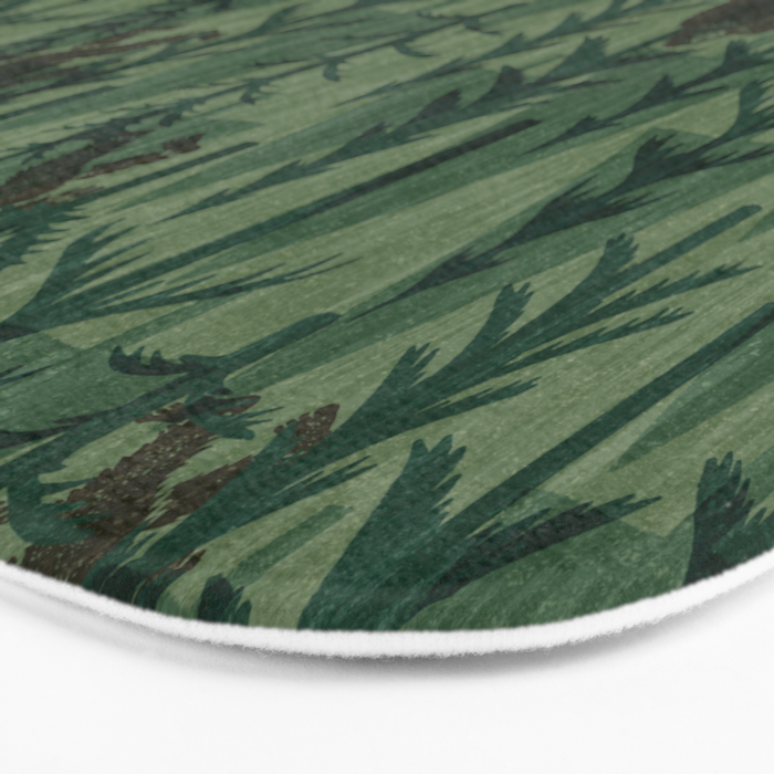 Subtle Sasquatch - Forest  Bath Mat Gallery Image 3