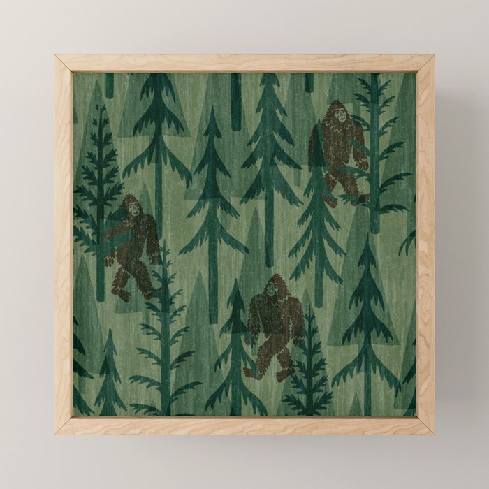 Subtle Sasquatch - Forest  Mini Art Print Gallery Image 1