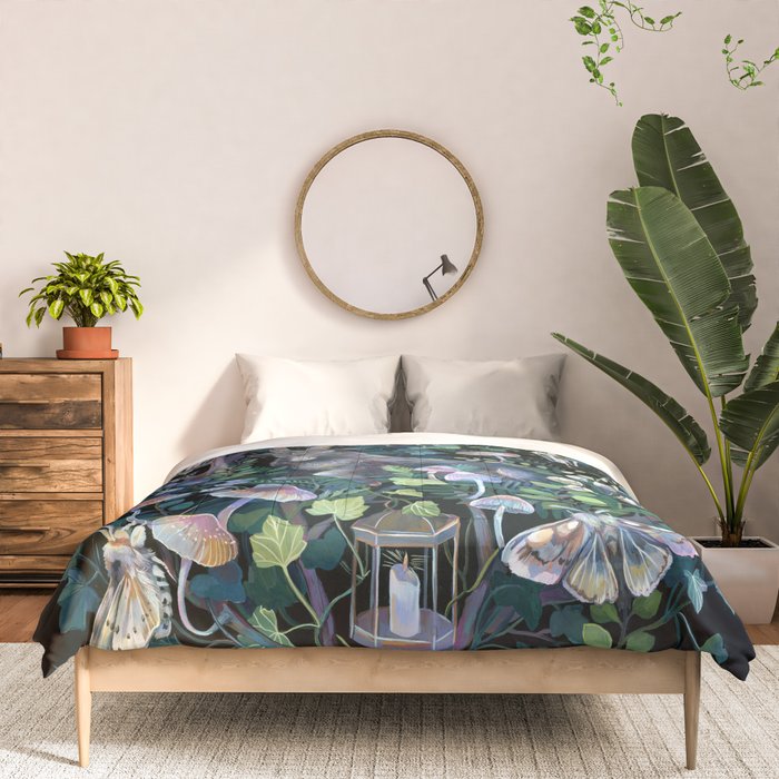 Black Goat Moon Garden Comforter Gallery Image 3