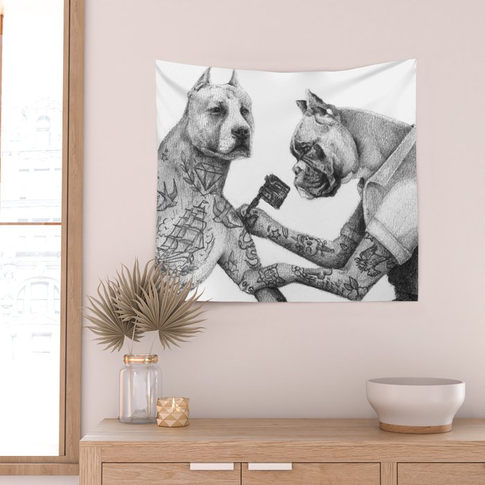 The Tattooist Wall Tapestry Gallery Image 2