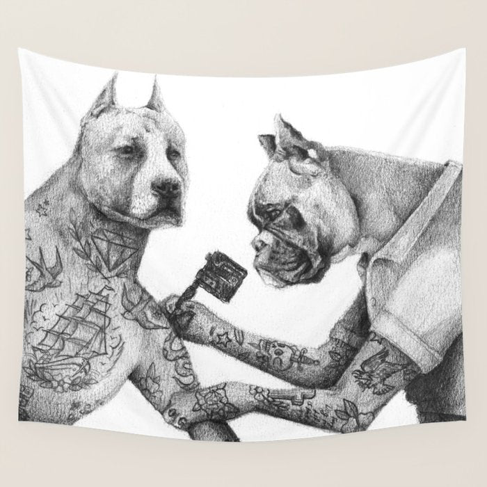 The Tattooist Wall Tapestry Gallery Image 4