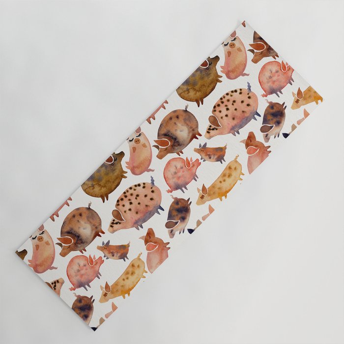 Pig Collection Yoga Mat Gallery Image 1