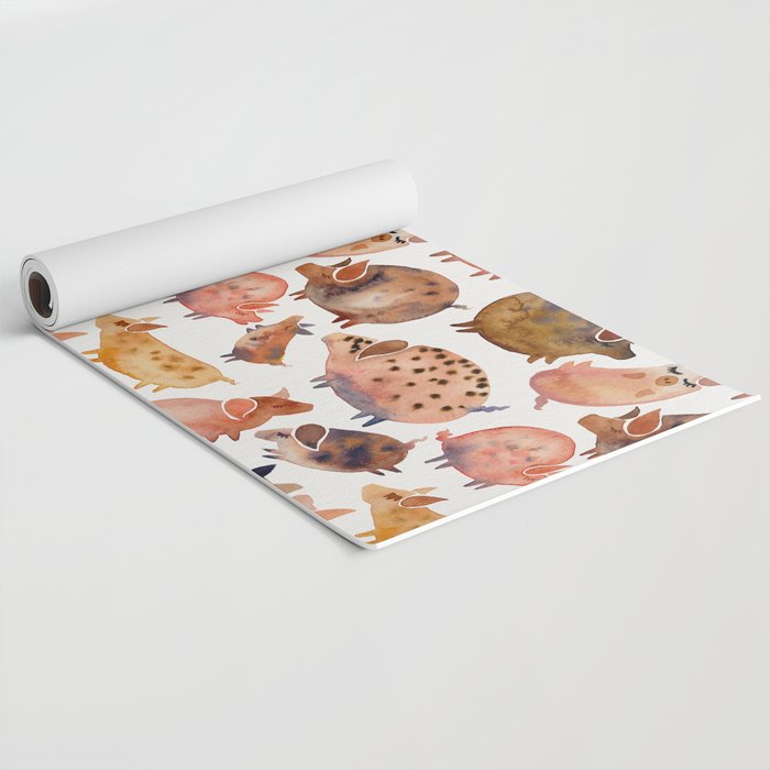 Pig Collection Yoga Mat Gallery Image 2