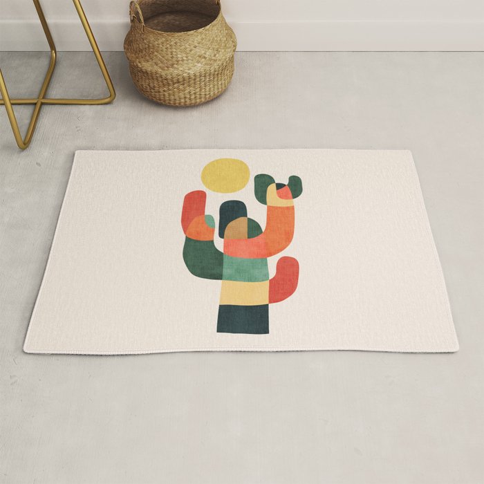 Cactus in the desert Rug Gallery Image 1