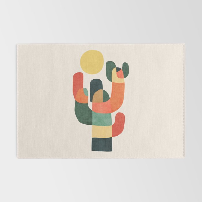 Cactus in the desert Rug Gallery Image 2