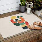 Cactus in the desert Outdoor Rug Gallery Image 2