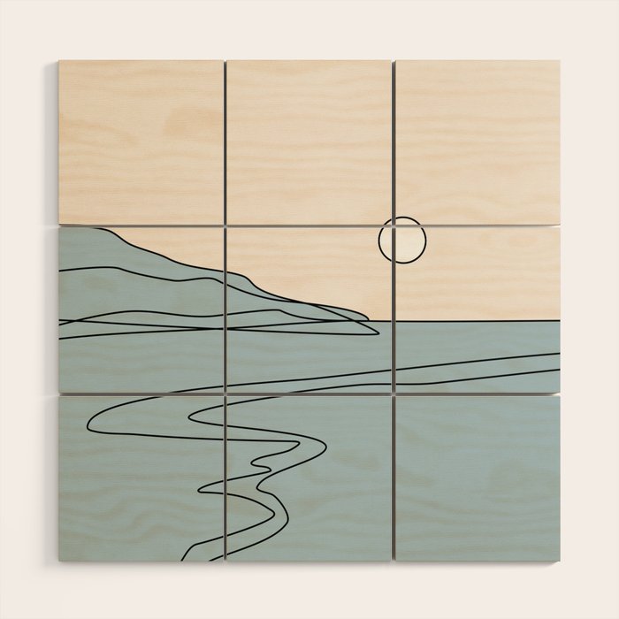 Abstract Landscape 28B Wood Wall Art Gallery Image 1