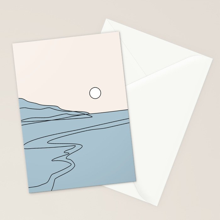 Abstract Landscape 28B Stationery Card Gallery Image 2
