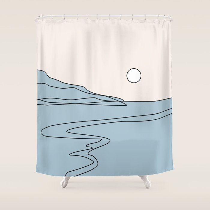 Abstract Landscape 28B Shower Curtain Gallery Image 1