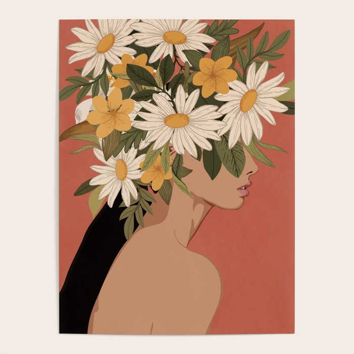 Woman With Flowers 2 Poster Gallery Image 4