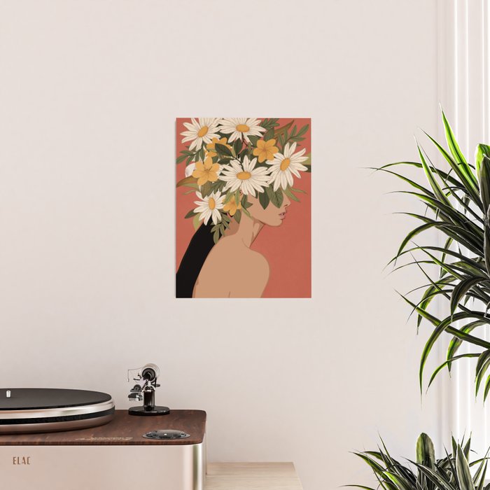Woman With Flowers 2 Poster Gallery Image 2