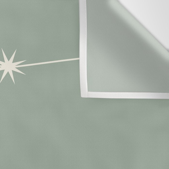 Aquarius Zodiac Star Constellation Line Art Soft Sage Wall Tapestry Gallery Image 3