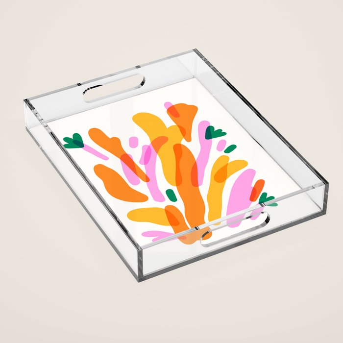 Abstract Flower Burst  Acrylic Tray Gallery Image 1