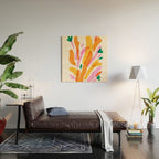 Abstract Flower Burst  Wood Wall Art Gallery Image 2