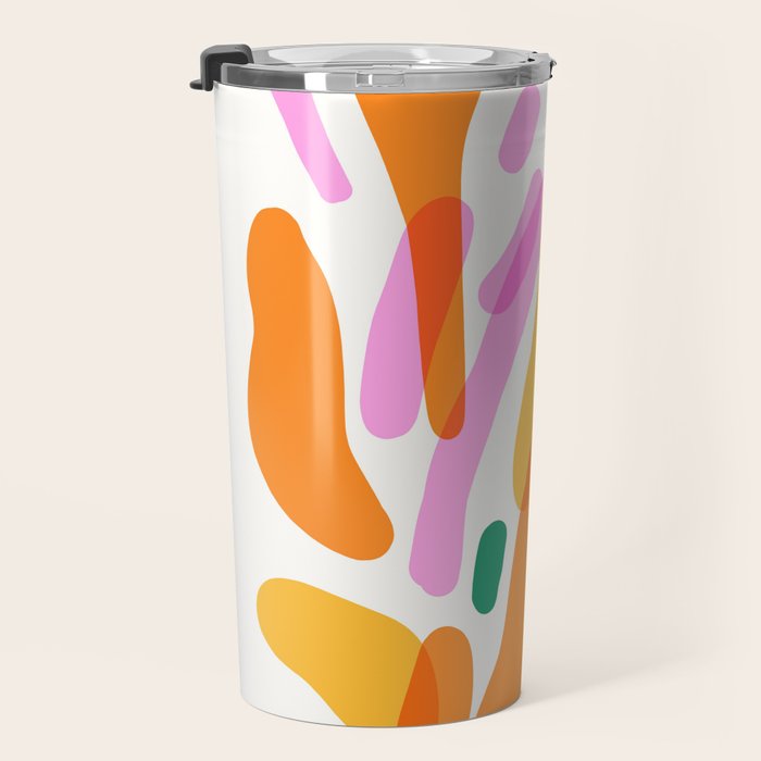 Abstract Flower Burst  Travel Mug Gallery Image 3