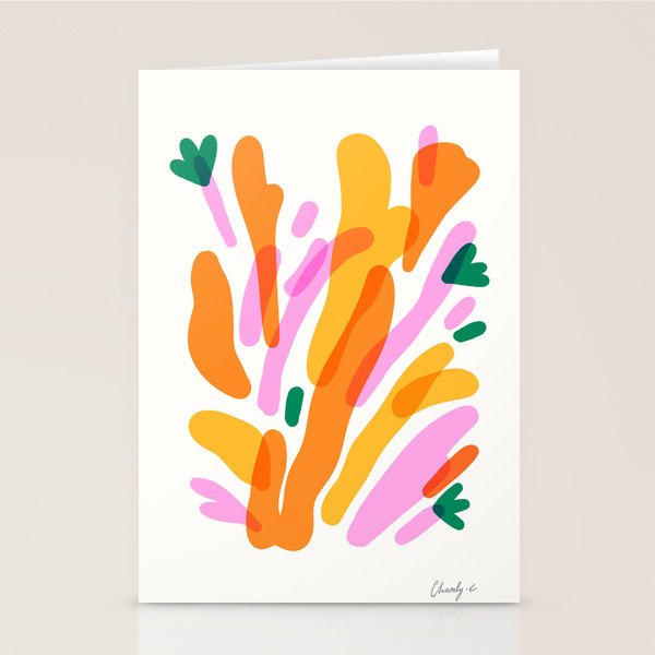 Abstract Flower Burst  Stationery Card Gallery Image 2