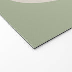 Triple Wave Modern Minimalist Abstract Pattern in Sage Green, Beige, and Cream Welcome Mat Gallery Image 2