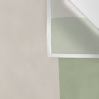 Triple Wave Modern Minimalist Abstract Pattern in Sage Green, Beige, and Cream Wall Tapestry Gallery Image 3