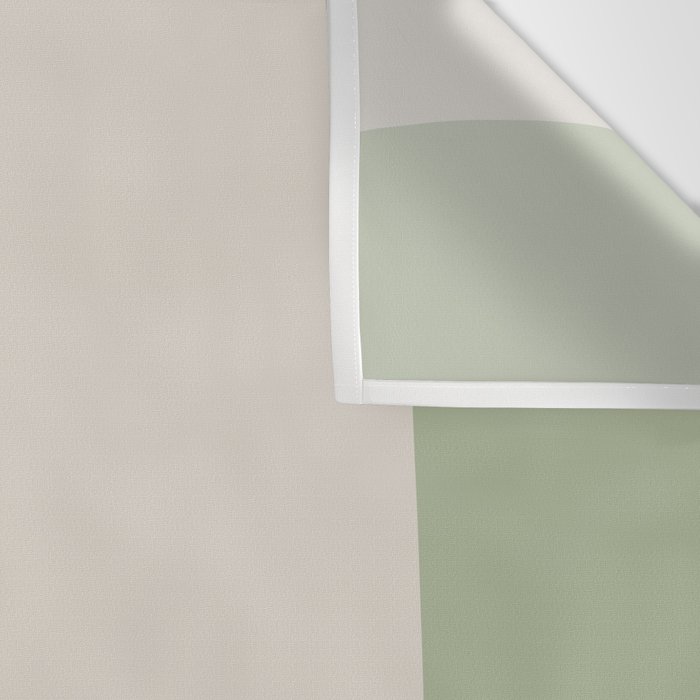 Triple Wave Modern Minimalist Abstract Pattern in Sage Green, Beige, and Cream Wall Tapestry Gallery Image 3