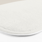 Triple Wave Modern Minimalist Abstract Pattern in Sage Green, Beige, and Cream Bath Mat Gallery Image 3