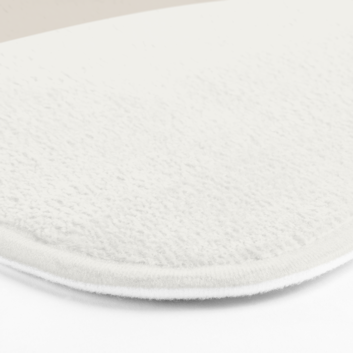 Triple Wave Modern Minimalist Abstract Pattern in Sage Green, Beige, and Cream Bath Mat Gallery Image 3