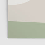 Triple Wave Modern Minimalist Abstract Pattern in Sage Green, Beige, and Cream Poster Gallery Image 3