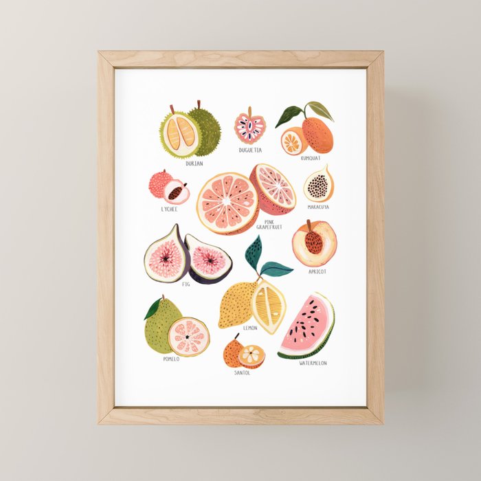 Summer Fruits Mini Art Print Gallery Image 1