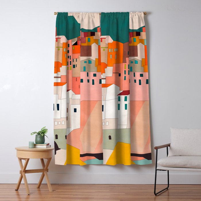 cinque terre Window Curtain Gallery Image 1