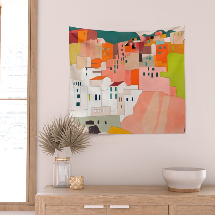 cinque terre Wall Tapestry Gallery Image 2