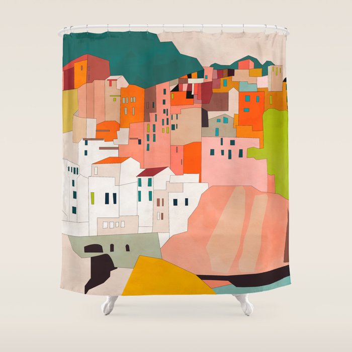 cinque terre Shower Curtain Gallery Image 1