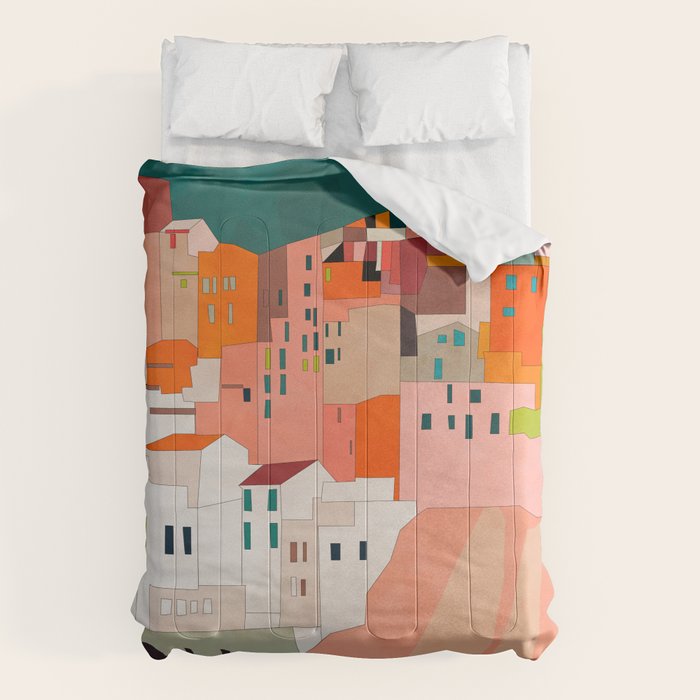 cinque terre Comforter Gallery Image 6